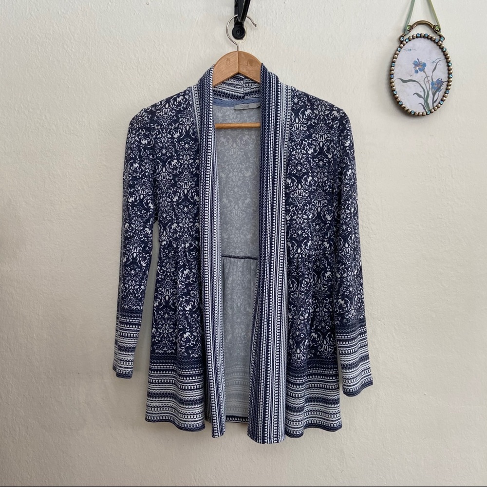 Dalia 3/4 Sleeve Open Cardigan - Picture 3 of 14